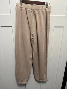 Aerie wide leg pants tan size large NWT sweatpants lounge pants NEW size Medium